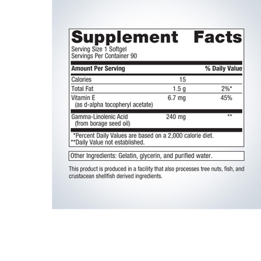 OmegaGenics Borage Seed GLA Oil 240 mg